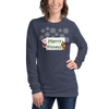 Christmas - Merry Fitness and a Happy New Rear Women's Long Sleeve Tee