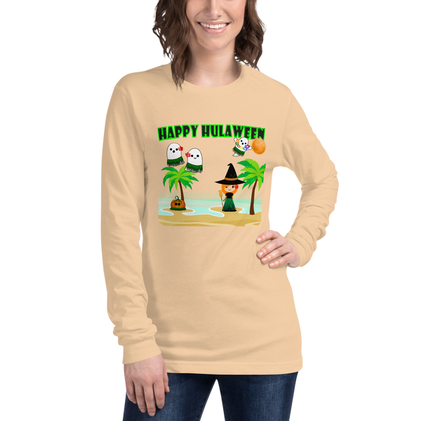 Halloween - Happy Hulaween Women's Long Sleeve T-Shirt