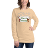 Christmas - Merry Fitness and a Happy New Rear Women's Long Sleeve Tee