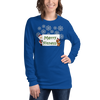 Christmas - Merry Fitness and a Happy New Rear Women's Long Sleeve Tee