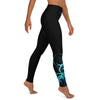 High waist Polynesian wave leggings